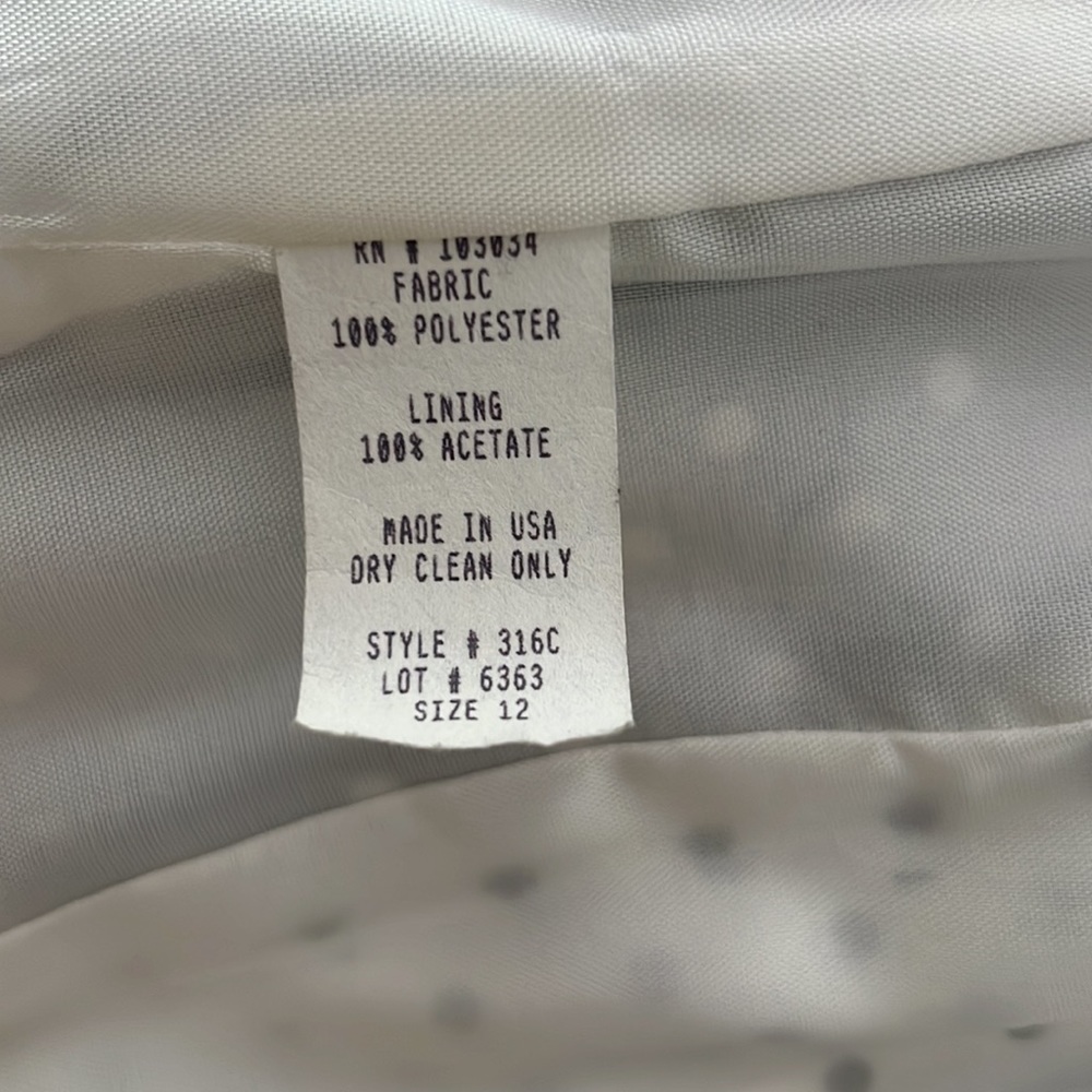 Vintage black and white polka dots women’s blazer! Size 12 - Picture 6 of 6